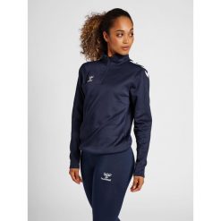 Bluza do piłki ręcznej damska Hummel hmlCORE XK. Niebieskie bluzy Hummel, m, bez wzorów, bez kaptura. Za 200.50 zł.