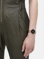 Liebeskind Zegarek kwarcowy w kolorze różowozłoto-czarnym rozmiar: onesize. Czarne, analogowe zegarki Liebeskind, ze stali. Za 260.99 zł.