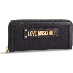 Duży Portfel Damski LOVE MOSCHINO - JC5617PP17LC100A Nero. Czarne portfele Love Moschino, bez wzorów, z materiału. W wyprzedaży za 279.00 zł.