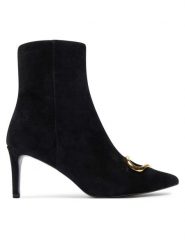Coccinelle Botki Coccinellehimma Suede E4 PSB 11 01 01 Czarny. Czarne botki Coccinelle, bez wzorów, ze skóry, bez obcasa, na szpilce, bez zapięcia. Za 1,249.00 zł.