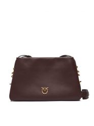 PINKO Torebka Triplet Mini AI 25-26 PLTT 105883 A0QO Brązowy. Brązowe listonoszki Pinko, bez wzorów, ze skóry, bez dodatków. Za 1,559.00 zł.