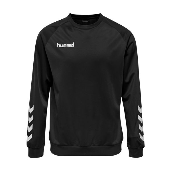 Bluza do piłki ręcznej dla dorosłych Hummel Promo Poly Sweatshirt. Czarne bluzy Hummel, xl, bez wzorów, bez kaptura. Za 110.49 zł.