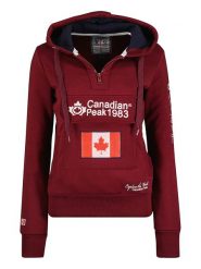 Canadian Peak Bluza "Gyrelle" w kolorze bordowym rozmiar: L. Czerwone bluzy Canadian Peak, l, z aplikacjami, z kapturem. Za 118.84 zł.