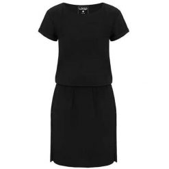 Damska sukienka sportowa Loap Ubrina czarna. Czarne sukienki ZSPORT, s, bez wzorów, sportowe, bez kołnierzyka, bez ramiączek, mini, sportowe. Za 209.99 zł.