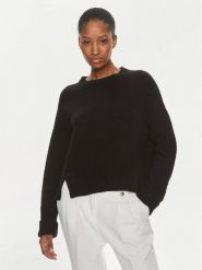 Pinko Sweter Armadillo 102241 A1CH Czarny Regular Fit. Czarne swetry Pinko, xs, bez wzorów, z wełny, bez ramiączek. Za 499.99 zł.