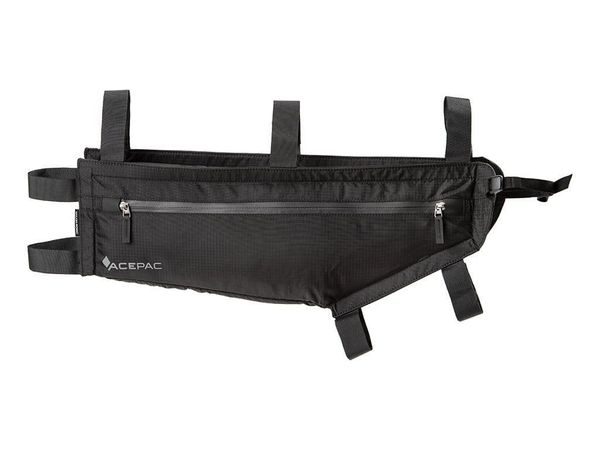 Torba sakwa rowerowa na ramę Acepac Zip Frame Bag MKIII L. Czarne torby na ramię ACEPAC, bez wzorów, z materiału, klasyczne, duże, bez dodatków. Za 333.50 zł.