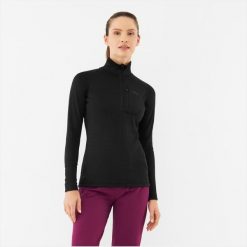Bluza techniczna trekkingowa damska Viking Admont czarna. Czarne bluzy Viking, l, bez wzorów, z elastanu, bez kaptura. Za 162.60 zł.