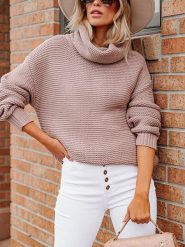 Milan Kiss Golf w kolorze jasnoróżowym rozmiar: S. Różowe golfy Milan Kiss, s, bez wzorów, bez ramiączek. Za 187.52 zł.