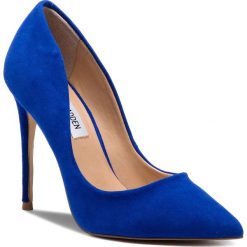 Szpilki STEVE MADDEN - Daisie SM11000019-03002-405 Blue Suede. Niebieskie szpilki Steve Madden, bez wzorów, z materiału, bez obcasa, na obcasie, bez zapięcia. W wyprzedaży za 269.00 zł.