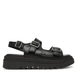 Sandały G-Star Raw. Czarne sandały G-Star Raw, bez wzorów, retro, bez obcasa, na płaskiej podeszwie, bez zapięcia. Za 259.99 zł.