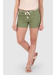 Alife and kickin Szorty "Reina" w kolorze khaki rozmiar: L. Brązowe szorty Alife and Kickin, bez wzorów, z tkaniny. Za 69.99 zł.