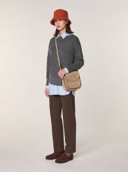 Rodier Wełniany sweter w kolorze szarym rozmiar: M. Szare swetry Rodier, m, bez wzorów, z wełny, bez ramiączek. Za 295.99 zł.