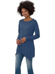 Heine Sweter w kolorze niebieskim rozmiar: 34. Niebieskie swetry Heine, bez wzorów, z bawełny, bez ramiączek. Za 43.99 zł.