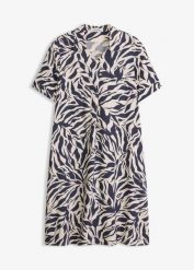 Sukienka z zakładką, z lejącej wiskozy. Niebieskie sukienki bonprix, bez wzorów, z wiskozy, eleganckie, bez kołnierzyka, bez ramiączek. Za 127.99 zł.