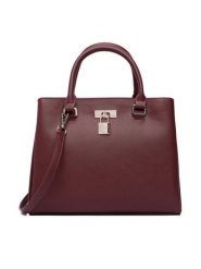 Nine West Torebka CEO-TRUE GRACE-LDA9866 Bordowy. Czerwone torebki klasyczne Nine West, bez wzorów, ze skóry, bez dodatków. Za 299.99 zł.