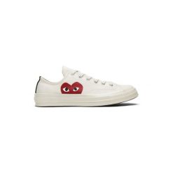Converse Comme des Garçons Play Blanche Basse. Białe trampki Converse, bez wzorów, bez zapięcia. Za 716.67 zł.