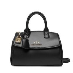 Torebka Armani Exchange. Czarne torebki klasyczne Armani Exchange, bez wzorów, bez dodatków. Za 619.99 zł.