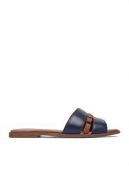 Lasocki Klapki CEO-WI33-CONA-05 Granatowy. Niebieskie klapki Lasocki, bez wzorów, ze skóry, bez obcasa. Za 149.99 zł.