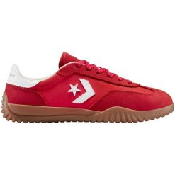 Buty sportowe Converse Run Star Trainer Suede. Czerwone obuwie sportowe Converse, z zamszu, bez zapięcia, na fitness i siłownię. Za 590.00 zł.