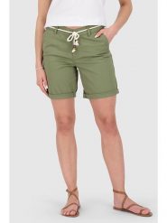 Alife and kickin Szorty "Ayana" w kolorze khaki rozmiar: XL. Brązowe szorty Alife and Kickin, z aplikacjami, ze skóry. Za 82.99 zł.