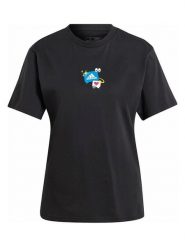 Adidas Koszulka "Remoji" w kolorze czarnym rozmiar: M. Czarne bluzki Adidas, m, bez wzorów, z bawełny, bez kołnierzyka, bez ramiączek. Za 83.03 zł.