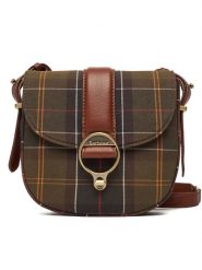 Barbour Torebka Tartan LBA0504TN11 Brązowy. Brązowe listonoszki Barbour, bez wzorów, z materiału, bez dodatków. Za 709.99 zł.