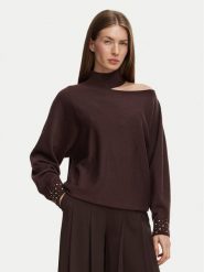 Marciano Guess Sweter G6BR13 Z1591 Brązowy Regular Fit. Brązowe swetry Marciano Guess, xs, z aplikacjami, bez ramiączek. Za 589.99 zł.