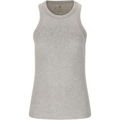 Damski tank top Athlecia Lenga. Szare topy Athlecia, bez wzorów, bez kołnierzyka, bez ramiączek. Za 176.50 zł.