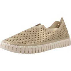 Buty ILSE JACOBSEN 179043 Złoty. Żółte trekkingi Ilse Jacobsen, ze skóry, trekkingowe. Za 250.99 zł.