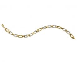 Bransoletka z żółtego złota z diamentami - 18 cm - 0,50 ct - próba 585. Żółte bransoletki Apart, z diamentem, złote. Za 17,990.00 zł.