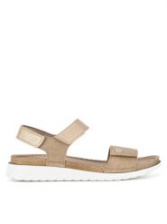 Inblu Sandały CN310200 Złoty. Żółte sandały Inblu, bez wzorów, z syntetyku, bez obcasa, na płaskiej podeszwie, bez zapięcia. Za 129.99 zł.