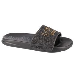 Klapki na basen damskie, S.Land Lady 24 SLALS. Czarne klapki Joma, bez wzorów, bez obcasa. Za 49.99 zł.