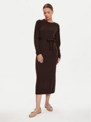 Max Mara Leisure Sukienka dzianinowa Scrivia 24263260 Brązowy Regular Fit. Brązowe sukienki Max Mara Leisure, xl, bez wzorów, z dzianiny, bez kołnierzyka, bez ramiączek. Za 729.99 zł.