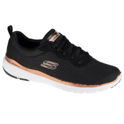 Buty sportowe Sneakersy damskie, Skechers Flex Appeal 3.0. Czarne obuwie sportowe Skechers, z materiału, bez zapięcia, trekkingowe, Skechers Sport. Za 319.99 zł.