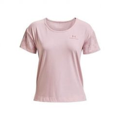 Koszulka treningowa damska Under Armour Rush Energy. Czerwone bluzki Under Armour, s, bez wzorów, sportowe, bez kołnierzyka, bez ramiączek. Za 268.00 zł.