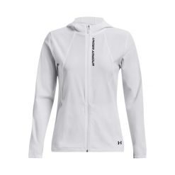Damska bluza dresowa Under Armour OutRun the Storm. Białe bluzy Under Armour, bez wzorów, z dresówki, bez kaptura. Za 425.55 zł.