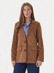 ONLY Marynarka Tulip 15363774 Brązowy Relaxed Fit. Brązowe marynarki i żakiety Only, l, bez wzorów, ze skóry. Za 329.99 zł.