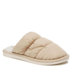 Kapcie Home & Relax. Brązowe obuwie domowe Home & Relax, bez wzorów, bez zapięcia. Za 59.99 zł.