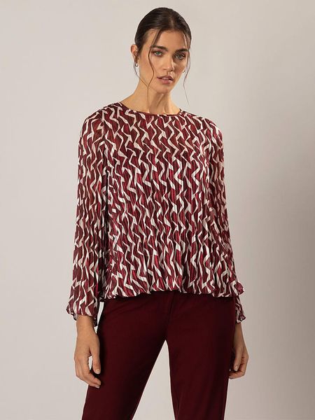 APART Bluzka w kolorze bordowo-kremowym rozmiar: 34. Brązowe bluzki Apart, bez wzorów, bez kołnierzyka, bez ramiączek. Za 119.95 zł.
