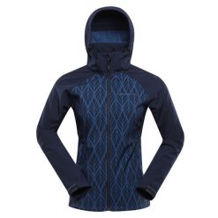 Kurtka softshell damska Alpine Pro Hoora. Niebieskie kurtki sportowe Alpine Pro, xl, bez wzorów, z softshellu, bez kaptura, trekkingowe. Za 369.00 zł.