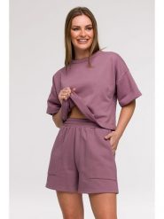 Be Wear Szorty dresowe w kolorze fioletowym rozmiar: L. Różowe szorty Be Wear, bez wzorów, z dresówki. Za 149.66 zł.