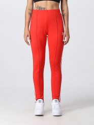 Adidas Spodnie dresowe w kolorze czerwonym rozmiar: 38. Czerwone spodnie dresowe Adidas, s, bez wzorów, z dresówki. Za 123.45 zł.