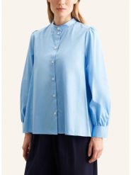 Seidensticker Bluzka w kolorze błękitnym rozmiar: 38. Niebieskie bluzki Seidensticker, bez wzorów, z bawełny, bez kołnierzyka, bez ramiączek. Za 195.06 zł.