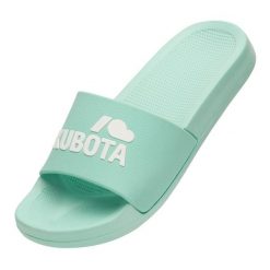 Kubota Klapki Basenowe Basic. Zielone klapki Kubota, bez wzorów, bez obcasa. Za 99.99 zł.