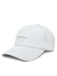Calvin Klein Jeans Czapka z daszkiem Printed Monologo Cap LV04K5027G Biały. Białe czapki Calvin Klein Jeans, bez wzorów, z bawełny. Za 119.99 zł.