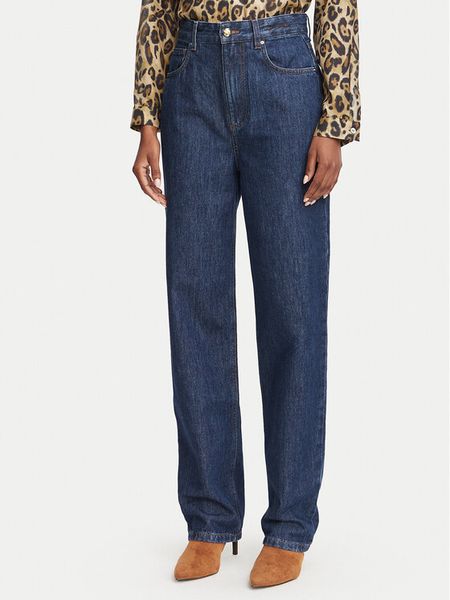 Marella Jeansy 2623186044 Granatowy Mom Fit. Niebieskie jeansy Marella, bez wzorów. Za 824.99 zł.