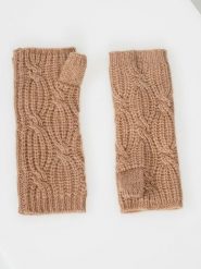 Just Cashmere Kaszmirowe mankiety "Bale" w kolorze karmelowym rozmiar: onesize. Brązowe rękawiczki Just Cashmere, bez wzorów, z kaszmiru. Za 143.99 zł.