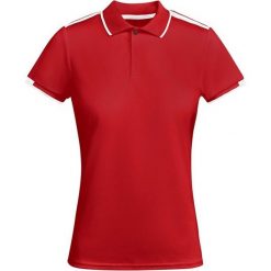Damska Sportowa Koszulka Polo Tamil Z Krótkim Rękawem. Białe koszulki polo ROLY, bez wzorów, bez ramiączek. Za 64.99 zł.