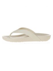 Crocs Japonki w kolorze beżowym rozmiar: 42/43. Brązowe klapki Crocs, bez wzorów, z tworzywa sztucznego, bez obcasa. Za 97.45 zł.