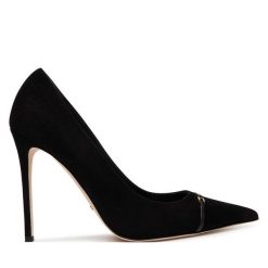 Szpilki Elisabetta Franchi. Czarne szpilki Elisabetta Franchi, bez wzorów, bez obcasa, na szpilce, bez zapięcia. Za 2,099.00 zł.